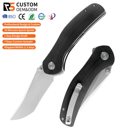 ForestHero D2 blade G10 handle camping pocket knife