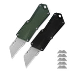 ForestHero stainless steel blade aluminum handle camping pocket utility knife