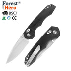 ForestHero D2 blade G10 handle camping pocket knife