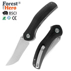 ForestHero D2 blade G10 handle camping pocket knife
