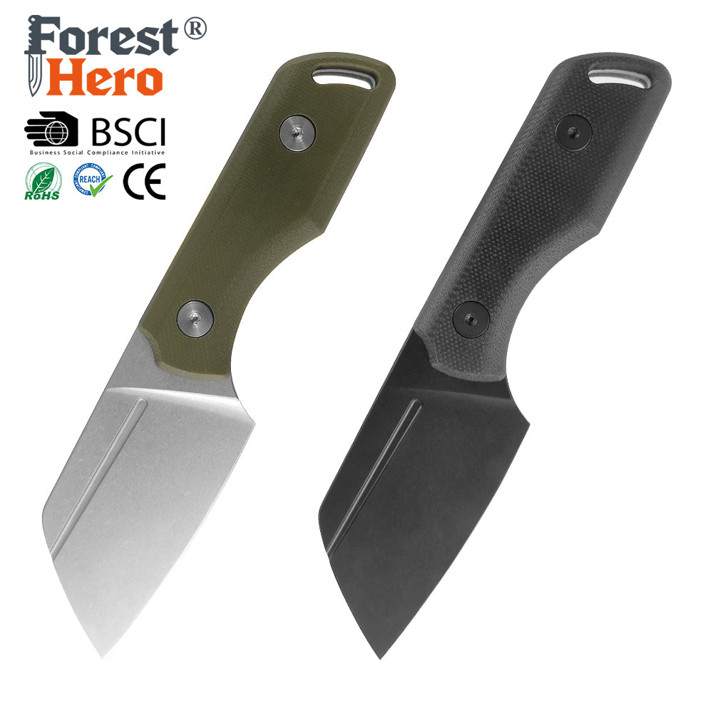 ForestHero 5cr15 blade G10 handle camping hunting knife