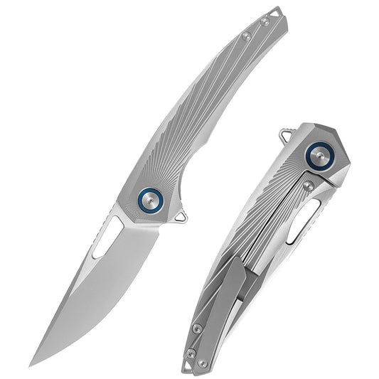 ForestHero M390 blade titanium alloy handle camping pocket knife