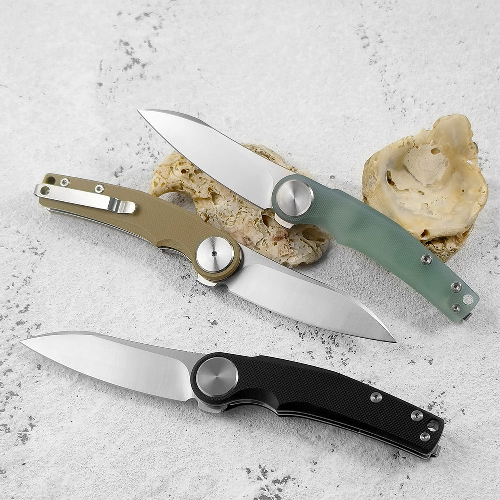 ForestHero D2 blade G10 handle camping pocket knife