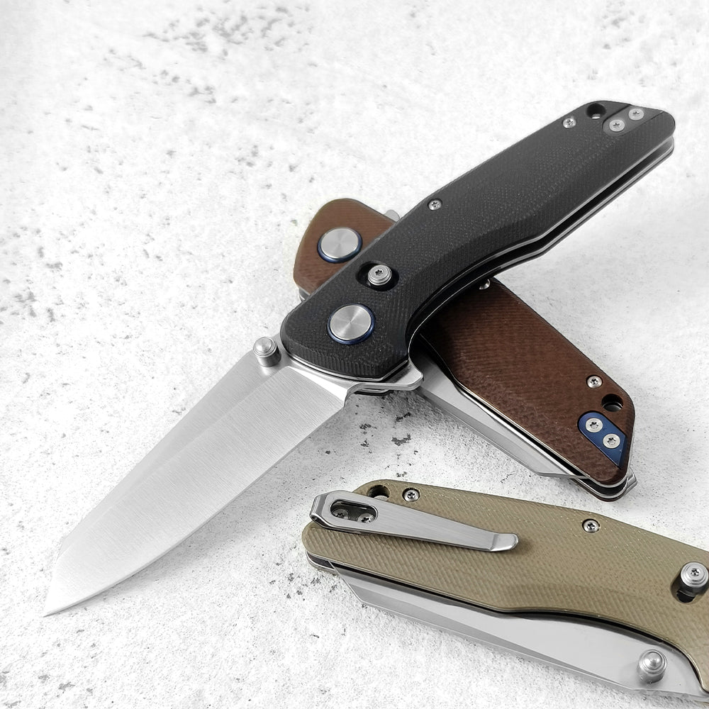ForestHero D2 blade G10 handle camping pocket knife