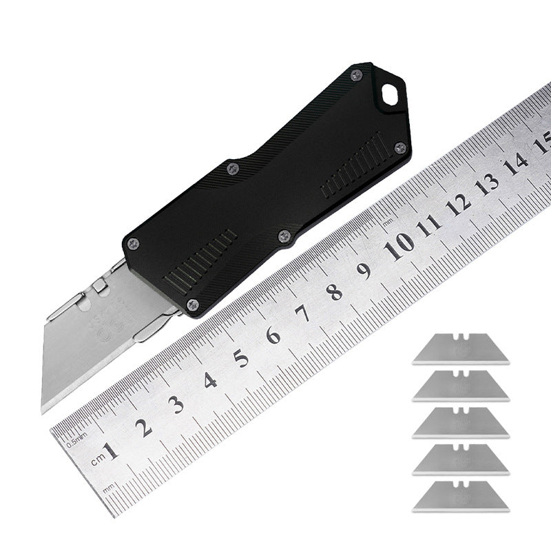 ForestHero stainless steel blade aluminum handle camping pocket utility knife