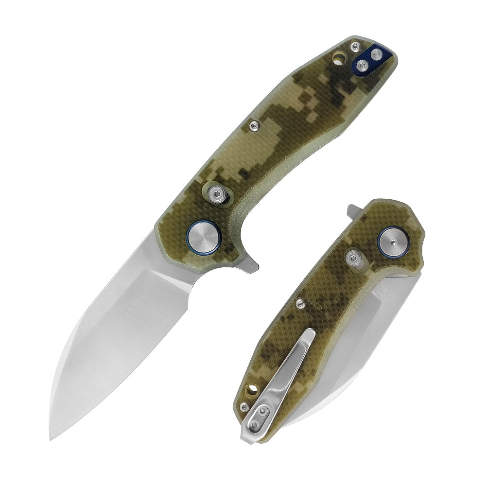ForestHero D2 blade G10 handle camping pocket knife