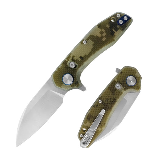 ForestHero D2 blade G10 handle camping pocket knife