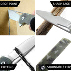 ForestHero D2 blade G10 handle camping pocket knife