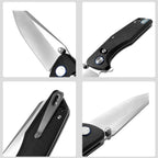 ForestHero D2 blade G10 handle camping pocket knife