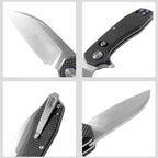ForestHero D2 blade G10 handle camping pocket knife