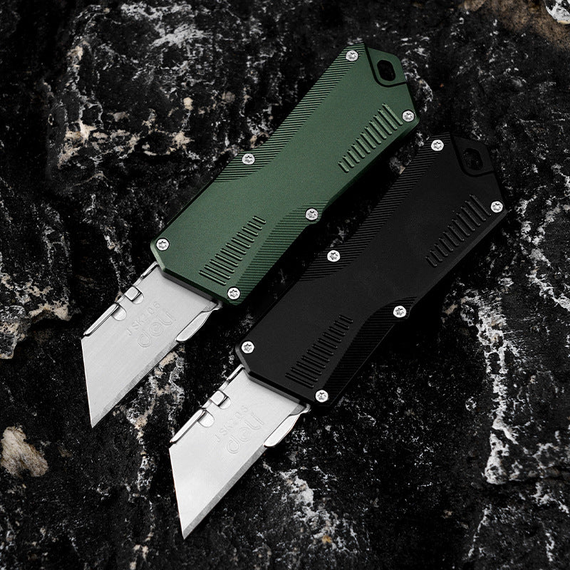 ForestHero stainless steel blade aluminum handle camping pocket utility knife