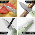 ForestHero D2 blade G10 handle camping pocket knife