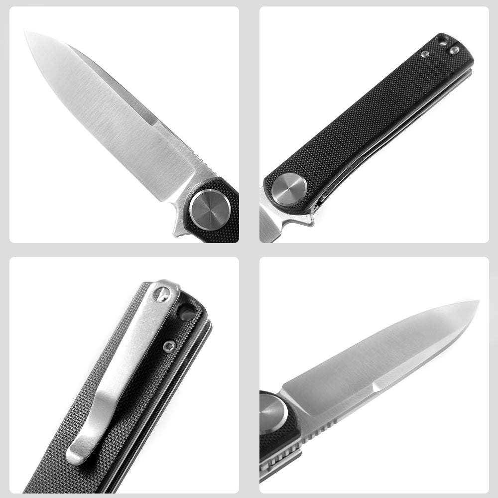 ForestHero D2 blade G10 handle camping pocket knife