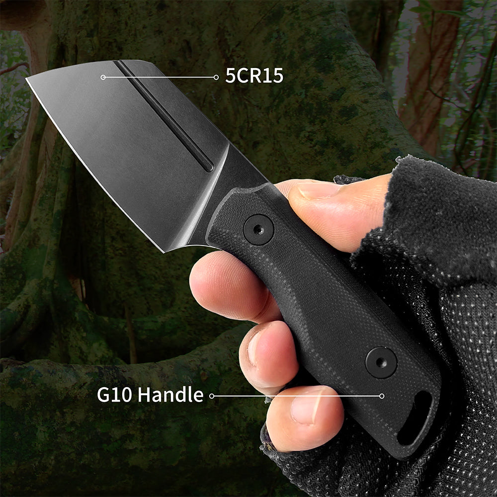 ForestHero 5cr15 blade G10 handle camping hunting knife