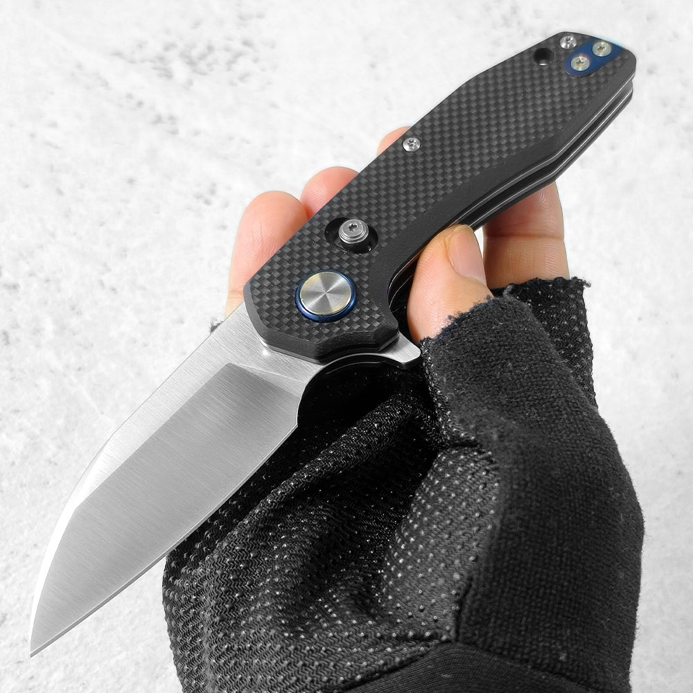 ForestHero D2 blade G10 handle camping pocket knife
