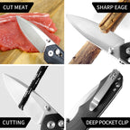 ForestHero D2 blade G10 handle camping pocket knife