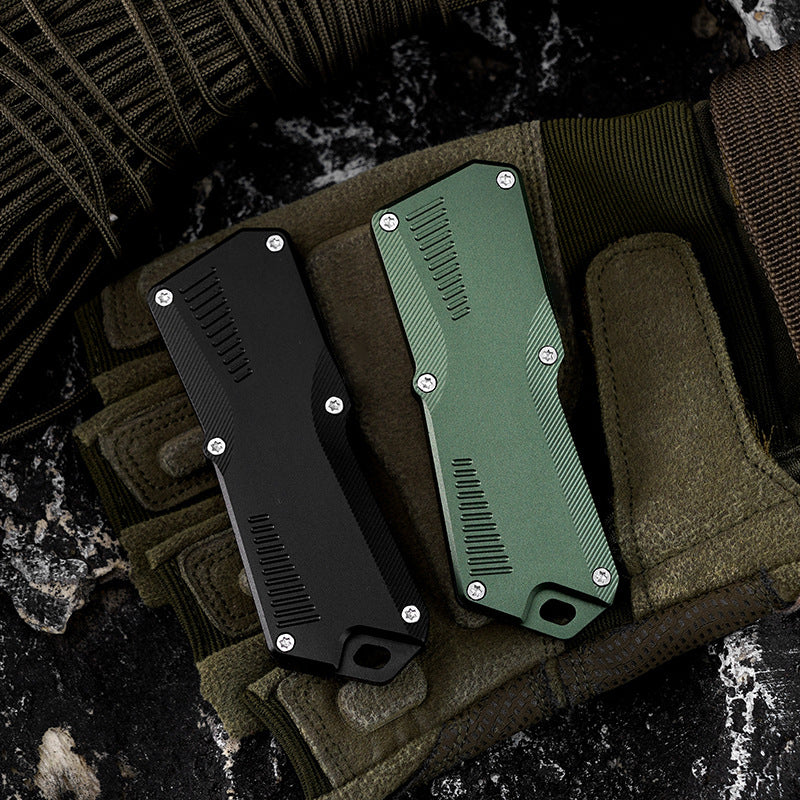 ForestHero stainless steel blade aluminum handle camping pocket utility knife