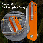 ForestHero 14C28N blade G10 handle camping pocket knife