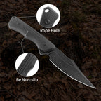 ForestHero D2 blade G10 handle camping hunting knife