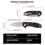 ForestHero D2 blade G10 handle camping pocket knife