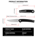 ForestHero D2 blade G10 handle camping pocket knife
