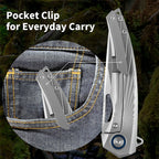 ForestHero M390 blade titanium alloy handle camping pocket knife