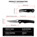 ForestHero D2 blade G10 handle camping pocket knife