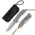 ForestHero D2 blade titanium alloy handle camping pocket knife