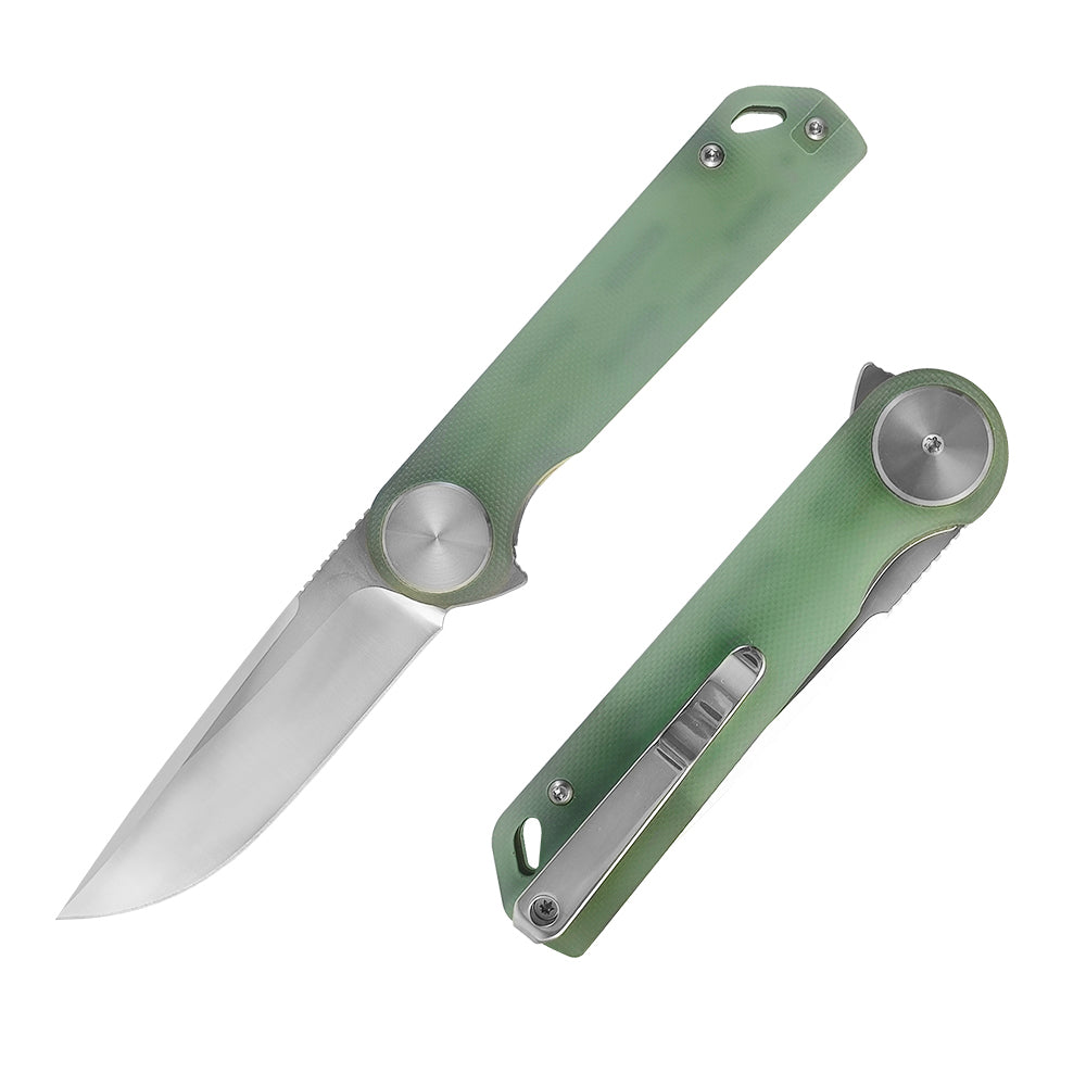 ForestHero D2 blade G10 handle camping pocket knife